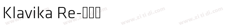 Klavika Re字体转换